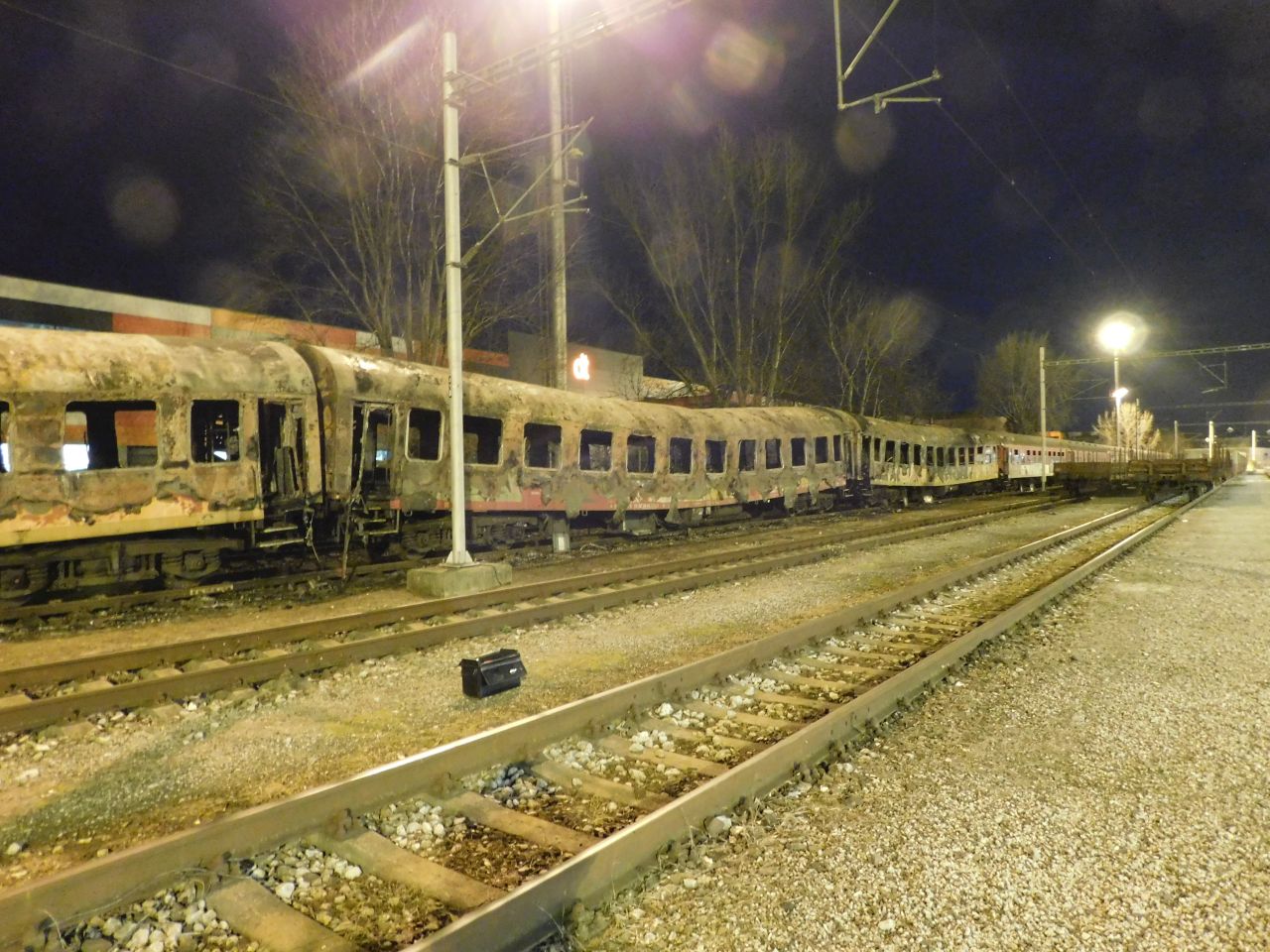 06 - Požiar železničných vozňov v Novom Meste nad Váhom